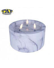 LED z imitacją Marmuru - LED Trzy Płomienie Marmurek Biały lub Czarny