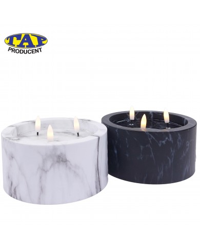 LED z imitacją Marmuru - LED Trzy Płomienie Marmurek Biały lub Czarny LED z imitacją Marmuru - LED Trzy Płomienie Marmurek Biały lub Czarny