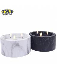 LED z imitacją Marmuru - LED Trzy Płomienie Marmurek Biały lub Czarny