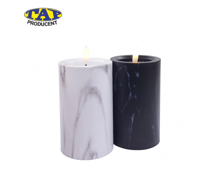 wkład-elektryczny-led-imitacja-marmuru-biały-czarny