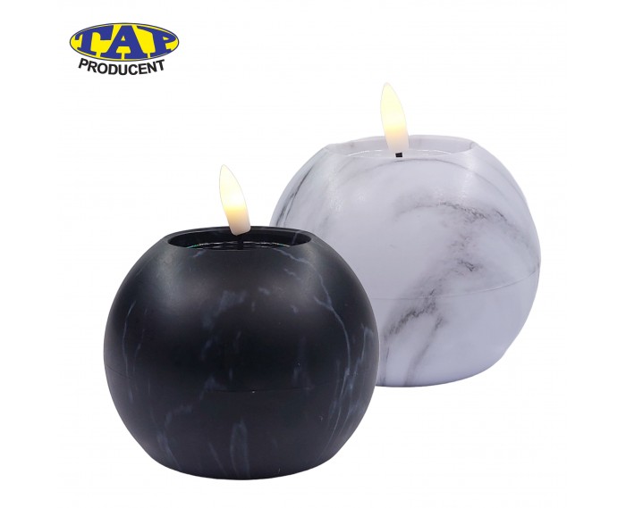 LED z imitacją Marmuru w kształcie kuli