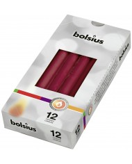 Klasyczna świeca szpic w kolorze srebrnym, foliowana, 245mm/24mm