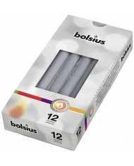 Klasyczna świeca szpic w kolorze białym, foliowana, 245mm/24mm