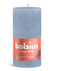 Świeca rustykalna BOLSIUS Rustic 190/68 MROŹNA BIEL