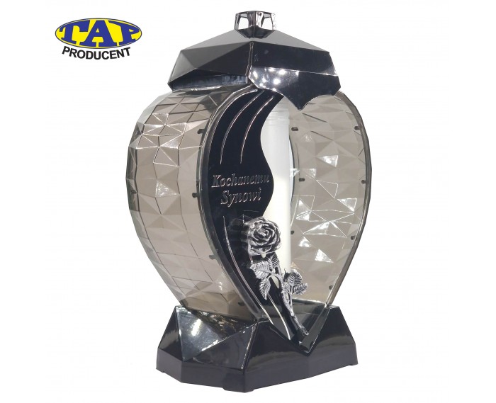 lampion-serce-dedykacja-kochanemu-synowi-różne-kolory-piękny-znicz-na-cmentarz