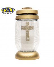 Znicz BOLSIUS z wzorem Krzyża - Bolsius Krzyż