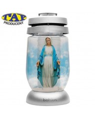 znicz-szklany-wizerunek-maryji-srebrny