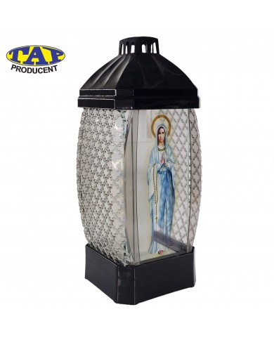 znicz-glamour-kapliczka-mała-maryja-ozdobny-znicz-na-cmentarz