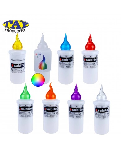 Wkład elektryczny LED wysoki różne kolory - LED Subito S6 Wkład elektryczny LED wysoki różne kolory - LED Subito S6