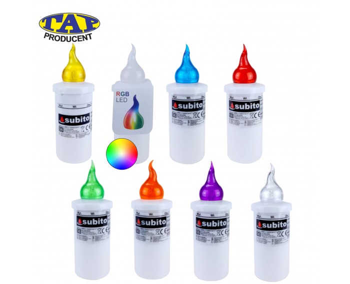 Wkład elektryczny LED wysoki różne kolory - LED Subito S6