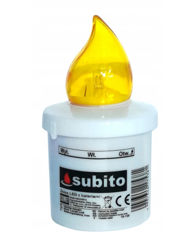 Wkład elektryczny LED duży różne kolory - LED Subito Comet Wkład elektryczny LED duży różne kolory - LED Subito Comet