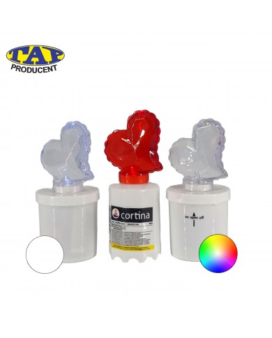 Figurka LED w kształcie Serca, różne kolory - Wkład LED Serce