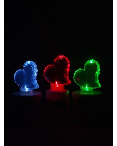 Figurka LED w kształcie Serca, różne kolory - Wkład LED Serce