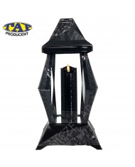 Duża-kapliczka-lampion-szklany-czarny-biały-szybki-nowoczesny-wzór-holograf