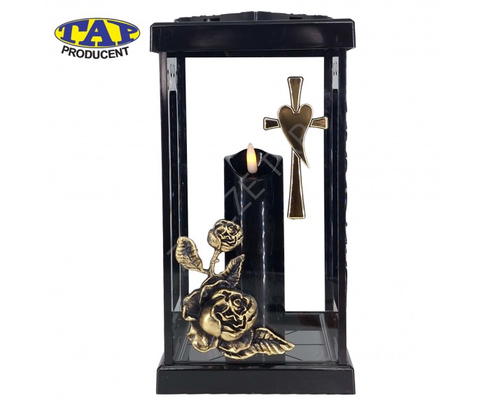 znicz-fermo-kapliczka-z-krzyzem-biala-czarna-duzy-znicz-ozdobny-na-grób