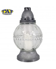 znicz-szklany-kula-3050-złota-srebrna-cekin-ozdobny