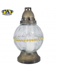 znicz-szklany-kula-3050-złota-srebrna-cekin-ozdobny