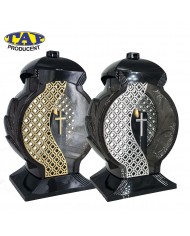 znicz-obelix-dekor-srebrny-zloty-krzyż