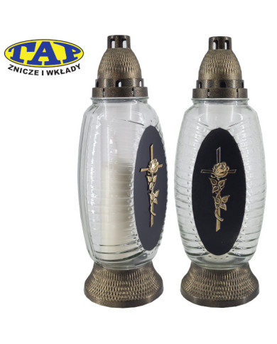 znicz-1930-matowy-przod-złoty-krzyz-z-ozdobnym-kwiatem znicz-1930-matowy-przod-złoty-krzyz-z-ozdobnym-kwiatem