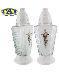 znicz-z-matowym-wykończeniem-i-ozdobnym-krzyżem-1295-mat-złoto-srebro-biały