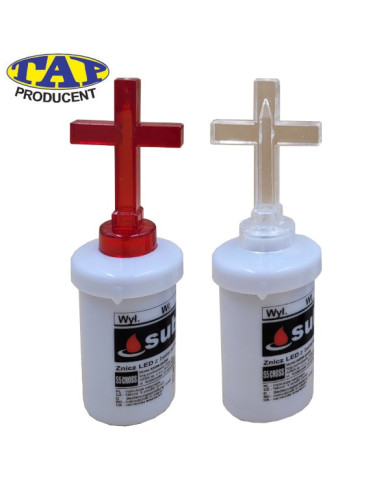 Wkład elektryczny LED Subito S5 Krzyż Biały/Czerwony