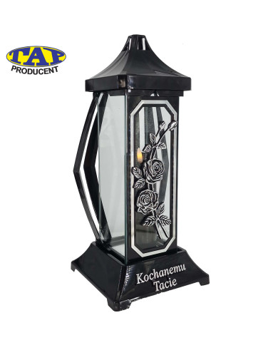 duży-lampion-z-ozdobną-ramką-muszla-dedykacja-tacie-kwiat-złoty-srebrny