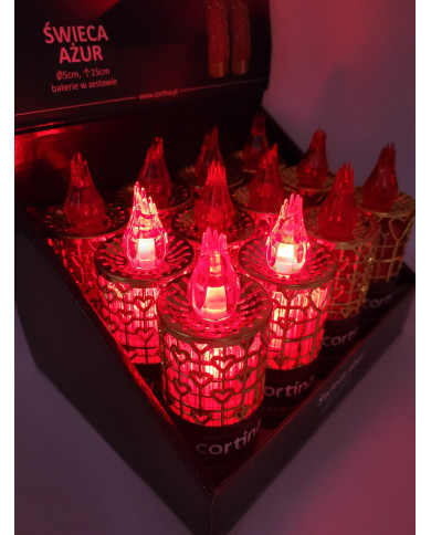 Wkład elektryczny LED ażurek - LED Ażur Złoty