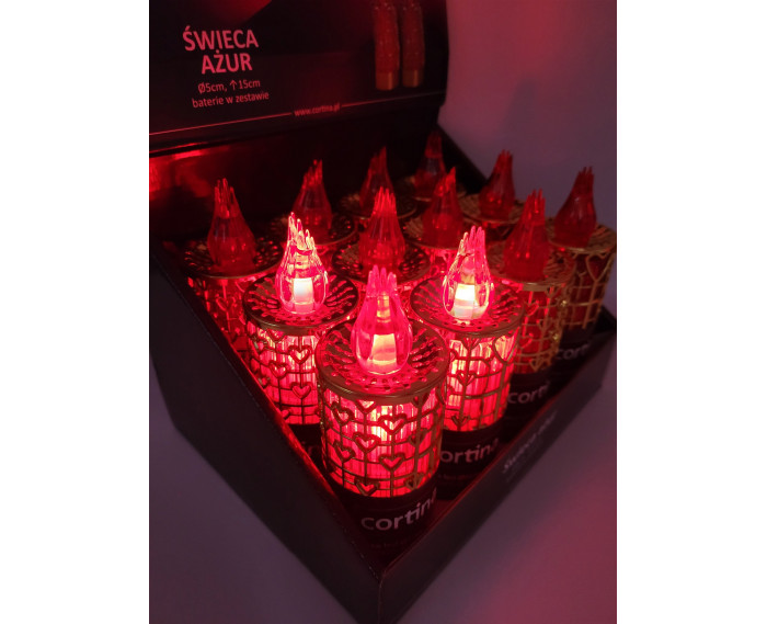 Wkład elektryczny LED ażurek - LED Ażur Złoty