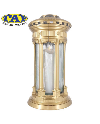 Znicz w kształcie kolumny w różnych kolorach - Znicz Valetta