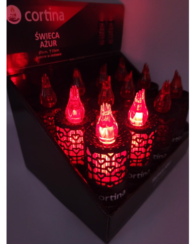 Wkład elektryczny LED ażurek - LED Ażur Czarny