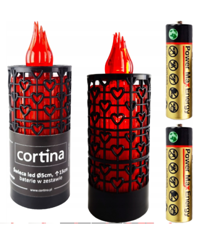 Wkład elektryczny LED ażurek - LED Ażur Czarny