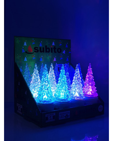 Duży wkład LED Choinka S4 Zielona/Biała/RGB - Subito S4