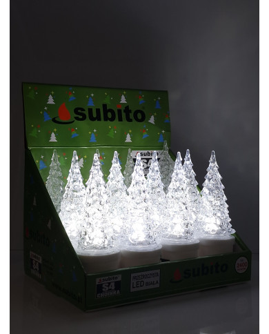 Duży wkład LED Choinka S4 Zielona/Biała/RGB - Subito S4