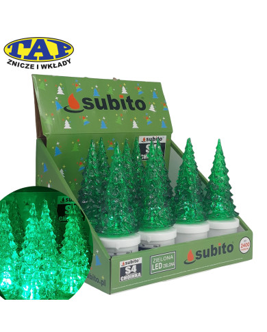 Duży wkład LED Choinka S4 Zielona/Biała/RGB - Subito S4