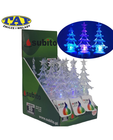 Wkład LED Choinka S5 Zielona/Biała/RGB - Subito S5