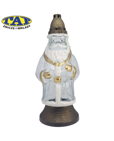 Duży znicz w kształcie Mikołaja (46cm) - Znicz Mikołaj Duży