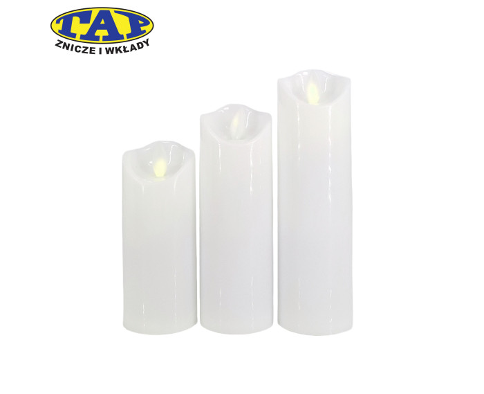świeca-led-ruchomy-płomień-białe-różne-wysokości