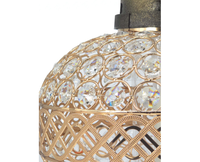 Duzy znicz w kształcie wazy z kryształkami  -  Witraż Big Waza Premium Złota