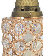 Znicz premium, metalowy ze szklanymi kryształkami - Znicz Premium No.5