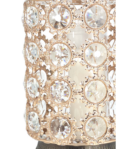 Znicz premium, metalowy ze szklanymi kryształkami - Znicz Premium No.5 Znicz premium, metalowy ze szklanymi kryształkami - Znicz Premium No.5