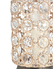 Znicz premium, metalowy ze szklanymi kryształkami - Znicz Premium No.5