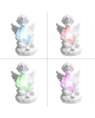 Świecący Aniołek LED z Gwiazdką – Dekoracyjna Figurka 12 cm