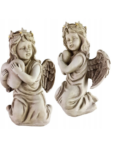 ​Duży Aniołek Świecący z Sercem LED – Figurka Dekoracyjna