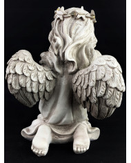 ​Duży Aniołek Świecący z Sercem LED – Figurka Dekoracyjna