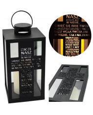 Świąteczna latarenka LED z Choinką i światełkami