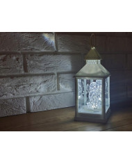 Latarenka z figurką w kształcie Aniołka w kolorze Białym/Srebrnym/Czarnym