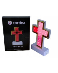 Wkład LED Krzyż efekt 3D Biały 20cm