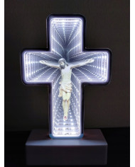 Wkład LED Krzyż efekt 3D Biały 20cm