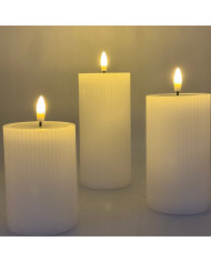 Wkład LED Krzyż efekt 3D Biały 20cm