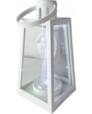 Latarenka stożek z Aniołkiem LED biała